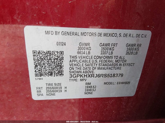 3GPKHXRJ6RS518379 Honda Prologue Touring