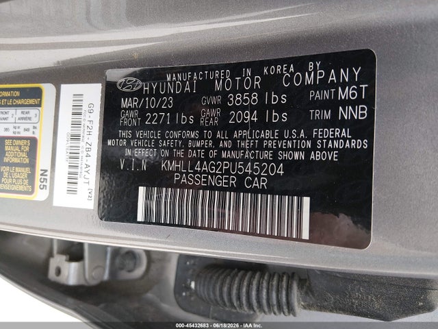 Hyundai ELANTRA SE 2023 KMHLL4AG2PU545204 Image 9