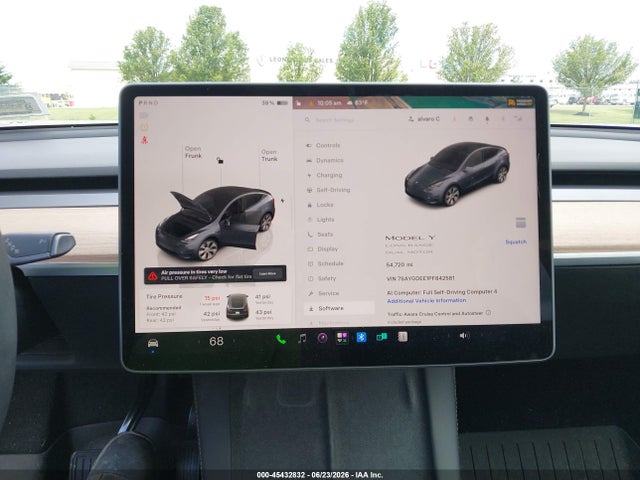 Продажа на аукционе авто 2023 Tesla Model Y Awd/long Range Dual Motor All-wheel Drive, vin: 7SAYGDEE1PF842581, номер лота: 45432832