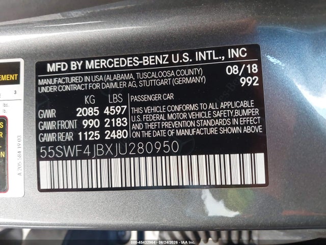 Mercedes-Benz C 300 2018 55SWF4JBXJU280950 Image 9