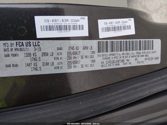 Dodge Grand Caravan Se 2019 2C4RDGBG1KR671085 Image 9