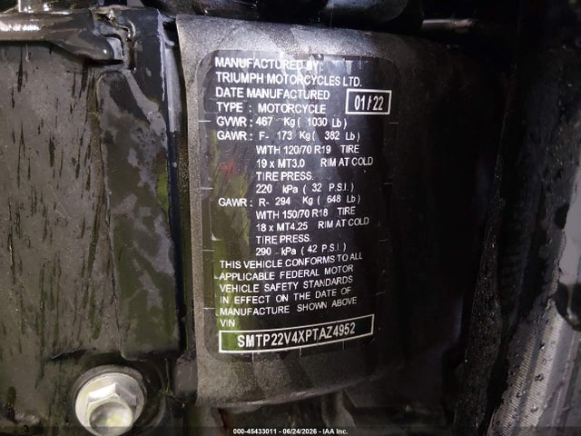 Triumph Motorcycle Tiger 1200 Gt Pro 2023 SMTP22V4XPTAZ4952 Image 10
