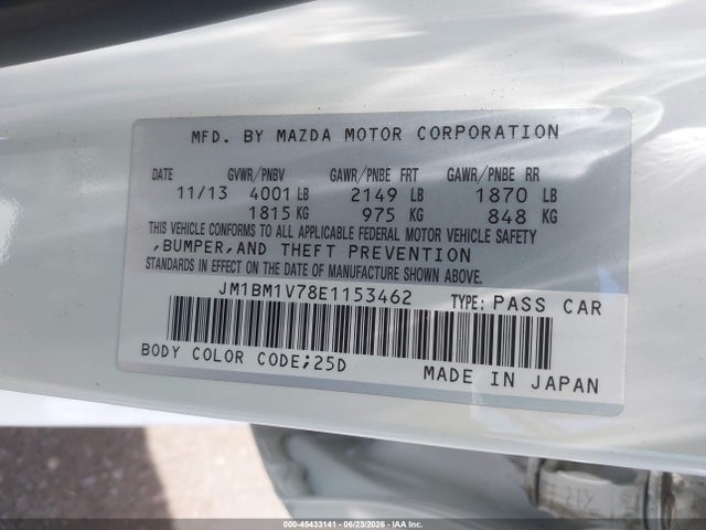 Mazda Mazda3 I Touring 2014 JM1BM1V78E1153462 Image 9