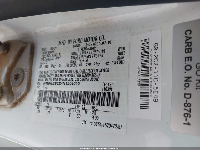 Ford Transit Connect Xl Passenger 2022 NM0GE9E24N1508615 Image 9