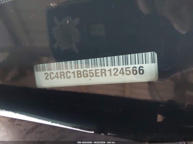 2014 Chrysler Town & Country Touring მანქანა იყიდება აუქციონზე, vin: 2C4RC1BG5ER124566, აუქციონის ნომერი: 45433360