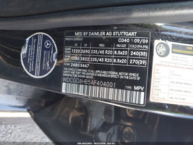 Продажа на аукционе авто 2010 Mercedes-benz Glk 350 4matic, vin: WDCGG8HB5AF404001, номер лота: 45433563