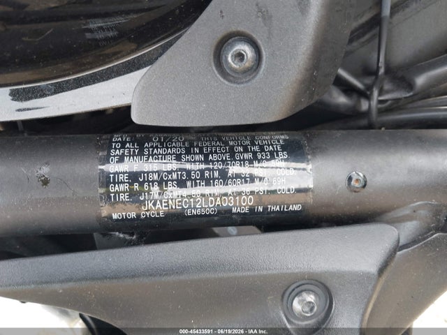 Kawasaki En650 C 2020 JKAENEC12LDA03100 Image 10