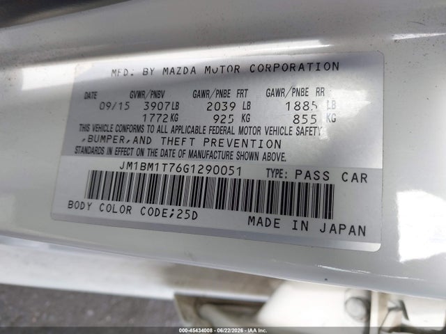 JM1BM1T76G1290051 Mazda Mazda3 I Sport