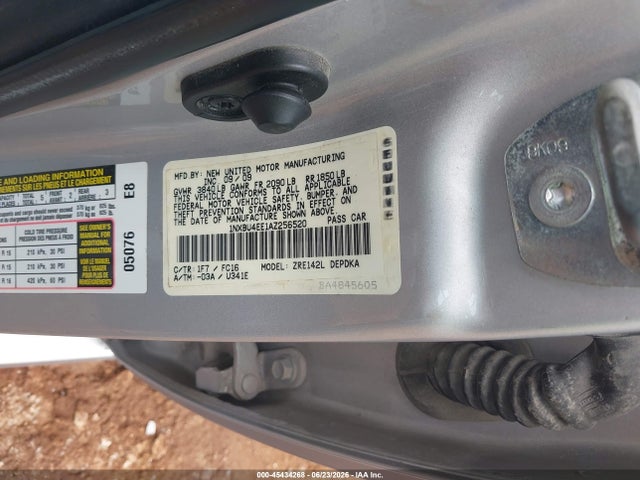 Auction sale of the 2010 Toyota Corolla Le, vin: 1NXBU4EE1AZ256520, lot number: 45434268