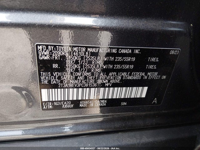 Toyota Rav4 Xle Premium 2023 2T3A1RFV3PC381536 Image 9