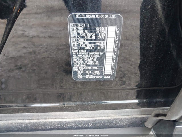 45434373 :رقم المزاد ، 3PCAJ5JRXSF101367 vin ، 2025 Infiniti Qx55 Luxe Awd مزاد بيع