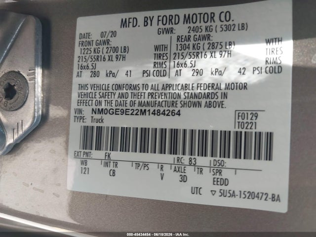 Ford Transit Connect Xl Passenger 2021 NM0GE9E22M1484264 Image 9
