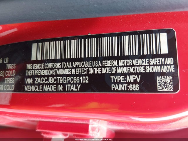 Jeep Renegade Trailhawk 2016 ZACCJBCT9GPC66102 Image 9