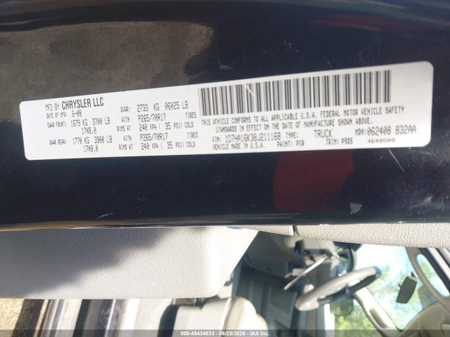 Aukcja sprzedaży 2008 Dodge Ram 1500 St/sxt, vin: 1D7HA16K38J211168, numer aukcji: 45434633