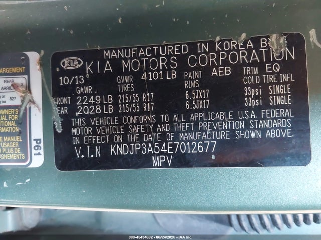 Продаж на аукціоні авто 2014 Kia Soul +, vin: KNDJP3A54E7012677, номер лоту: 45434682