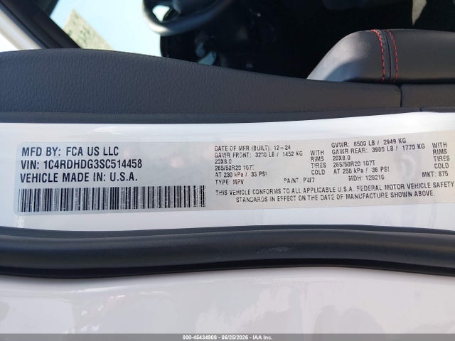 Dodge Durango Gt Rwd 2025 1C4RDHDG3SC514458 Image 9