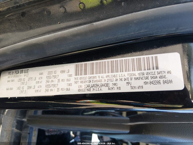 1C4AJWAG9HL644381 Jeep Wrangler Sport 4x4