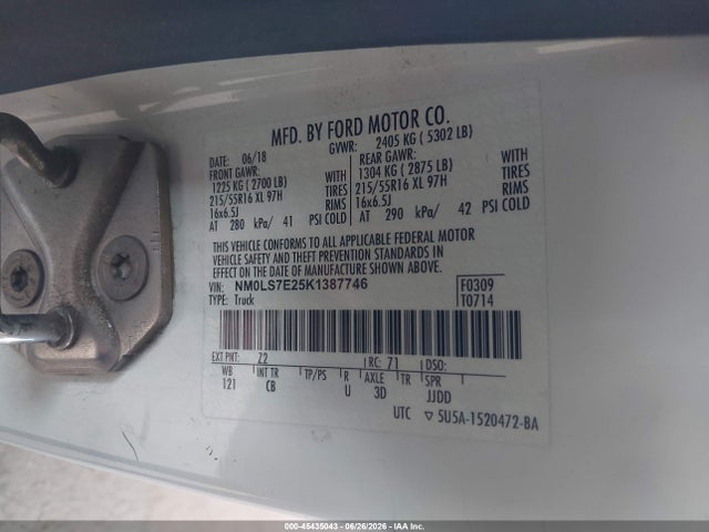 Ford Transit Connect Xl 2019 NM0LS7E25K1387746 Image 9
