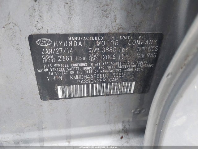 Hyundai ELANTRA SE 2014 KMHDH4AE6EU118660 Image 9