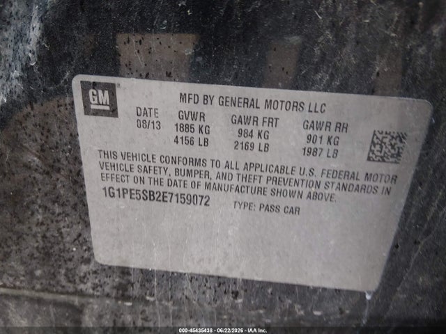 Chevrolet Cruze 2lt Auto 2014 1G1PE5SB2E7159072 Image 7