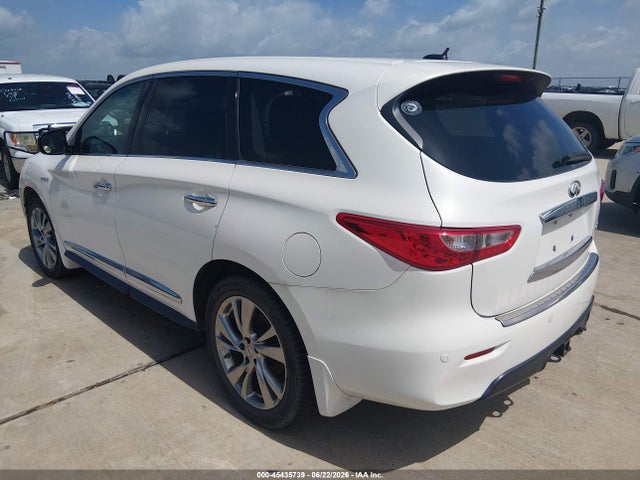 2014 Infiniti Qx60 Hybrid მანქანა იყიდება აუქციონზე, vin: 5N1CL0MN8EC514058, აუქციონის ნომერი: 45435739