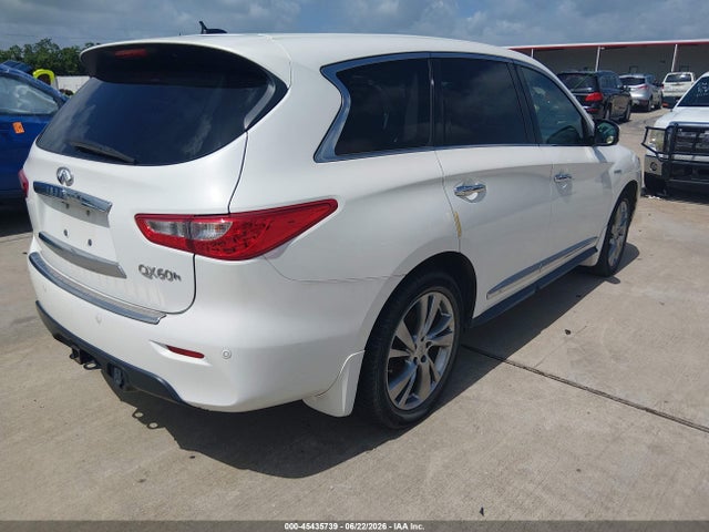 2014 Infiniti Qx60 Hybrid მანქანა იყიდება აუქციონზე, vin: 5N1CL0MN8EC514058, აუქციონის ნომერი: 45435739