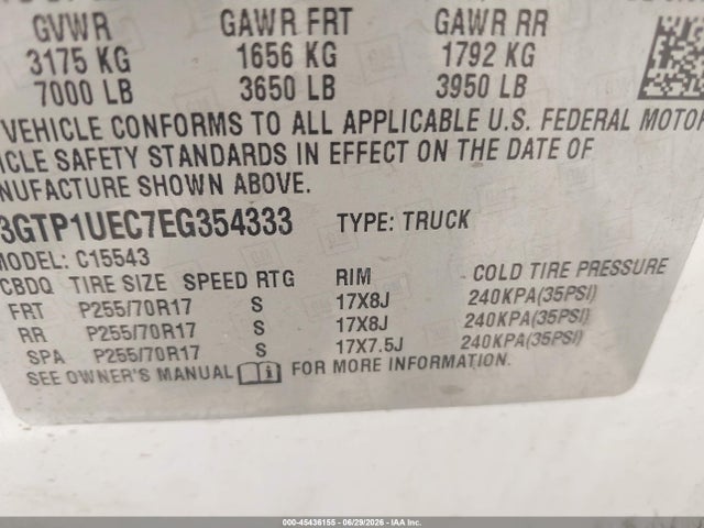 GMC Sierra 1500 Sle 2014 3GTP1UEC7EG354333 Image 9