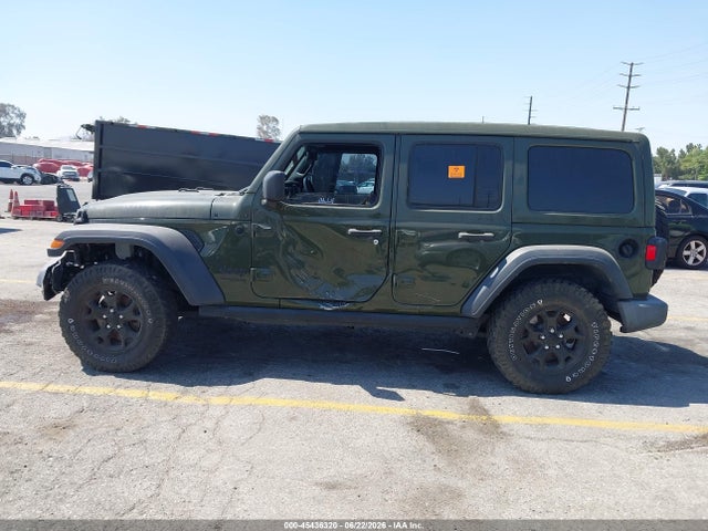 45436320 :رقم المزاد ، 1C4HJXDG7NW232809 vin ، 2022 Jeep Wrangler Unlimited Willys 4x4 مزاد بيع