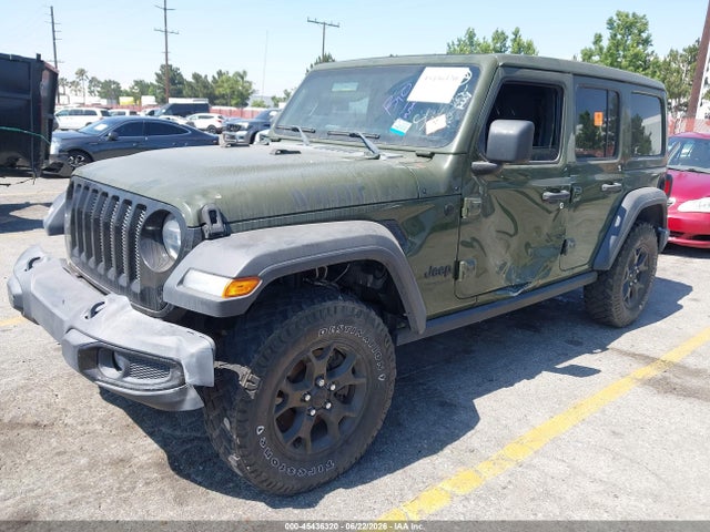 45436320 :رقم المزاد ، 1C4HJXDG7NW232809 vin ، 2022 Jeep Wrangler Unlimited Willys 4x4 مزاد بيع