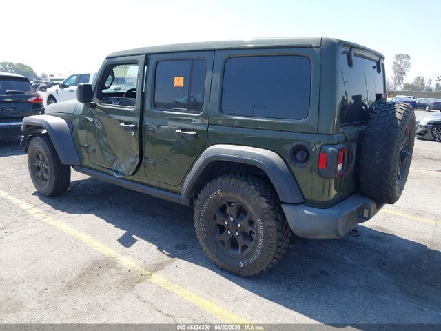 45436320 :رقم المزاد ، 1C4HJXDG7NW232809 vin ، 2022 Jeep Wrangler Unlimited Willys 4x4 مزاد بيع