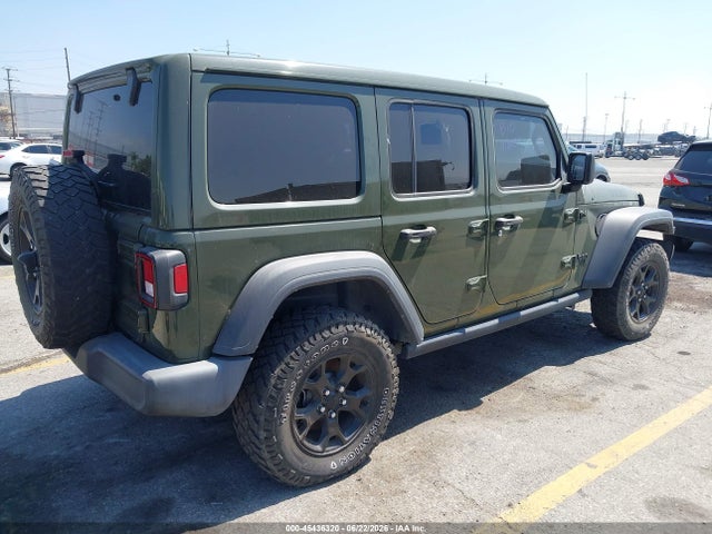 45436320 :رقم المزاد ، 1C4HJXDG7NW232809 vin ، 2022 Jeep Wrangler Unlimited Willys 4x4 مزاد بيع