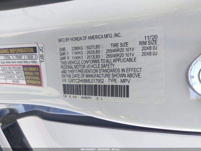Acura Rdx A-spec Package 2021 5J8TC2H68ML017952 Image 9