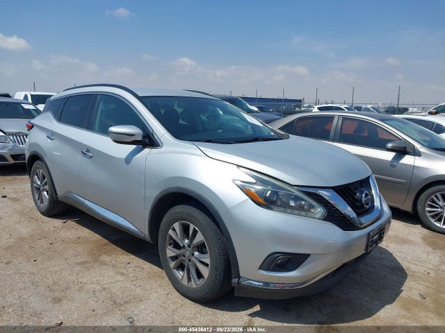 2018 Nissan Murano Sv მანქანა იყიდება აუქციონზე, vin: 5N1AZ2MG8JN103485, აუქციონის ნომერი: 45436412