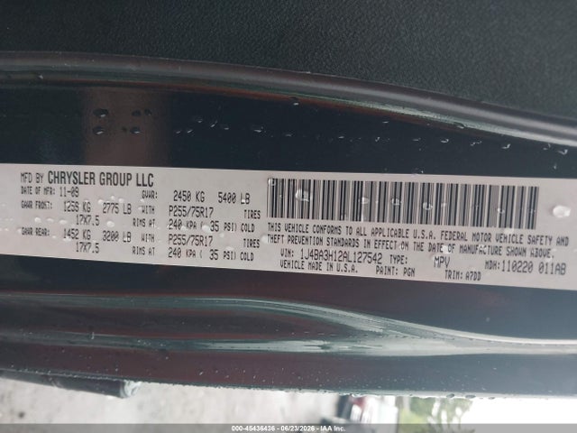 Aukcja sprzedaży 2010 Jeep Wrangler Unlimited Sport, vin: 1J4BA3H12AL127542, numer aukcji: 45436436