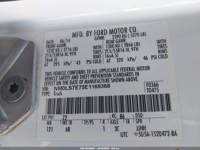 Ford Transit Connect Xl 2014 NM0LS7E75E1169368 Image 9
