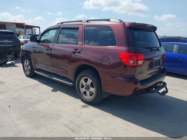 2008 Toyota Sequoia Sr5 5.7l V8 მანქანა იყიდება აუქციონზე, vin: 5TDBY64A98S023325, აუქციონის ნომერი: 45436723
