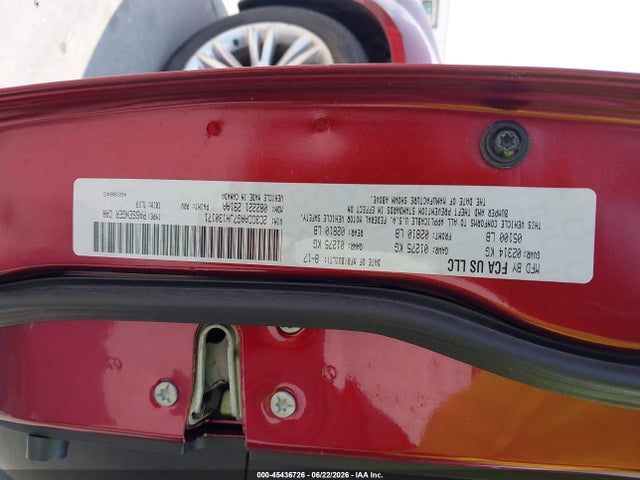 Продажа на аукционе авто 2018 Chrysler 300 Touring L, vin: 2C3CCAAG7JH130171, номер лота: 45436726