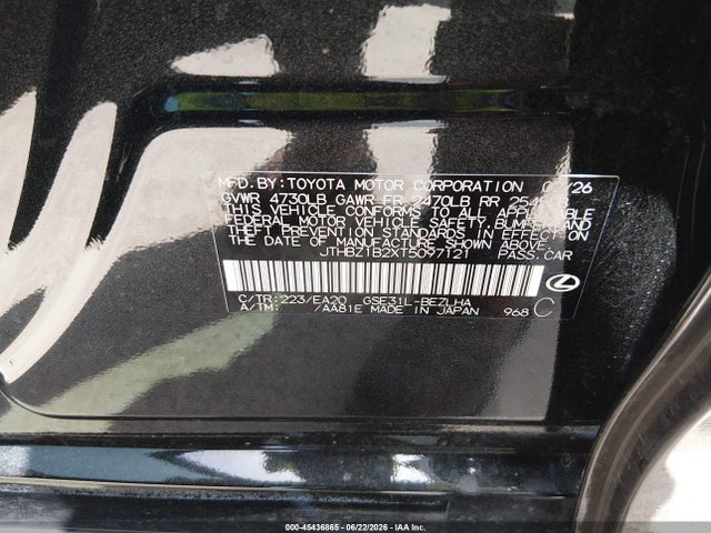JTHBZ1B2XT5097121 Lexus Is 350 F Sport Design