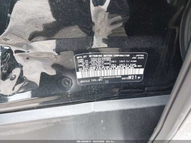 Aukcja sprzedaży 2025 Mitsubishi Outlander Es 2.5 S-awc, vin: JA4J4UA84SZ018806, numer aukcji: 45436872