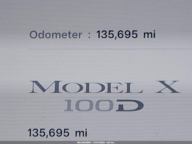 Aukcja sprzedaży 2018 Tesla Model X, vin: 5YJXCDE22JF136995, numer aukcji: 45436951
