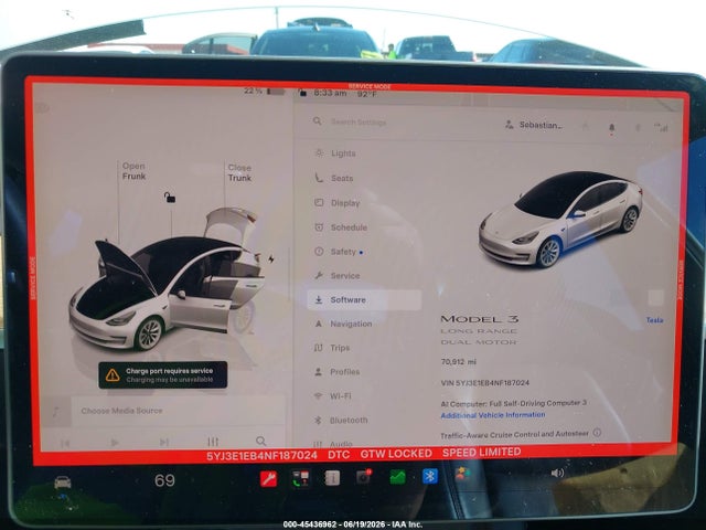 Tesla Model 3 Long Range Dual Motor All-wheel Drive 2022 5YJ3E1EB4NF187024 Image 18