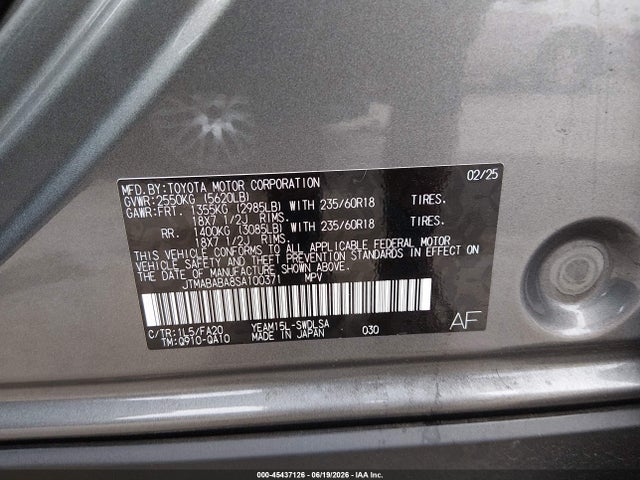 Subaru Solterra Premium 2025 JTMABABA8SA100371 Image 9
