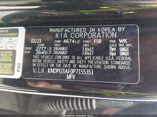 KIA Sportage Lx 2023 KNDPU3AF0P7155351 Image 9