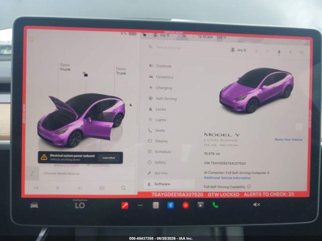 Продажа на аукционе авто 2025 Tesla Model Y Long Range Dual Motor All-wheel Drive, vin: 7SAYGDEE1SA337520, номер лота: 45437358