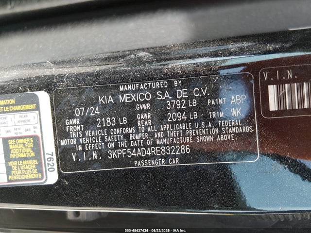 KIA Forte Gt-line 2024 3KPF54AD4RE832286 Image 9