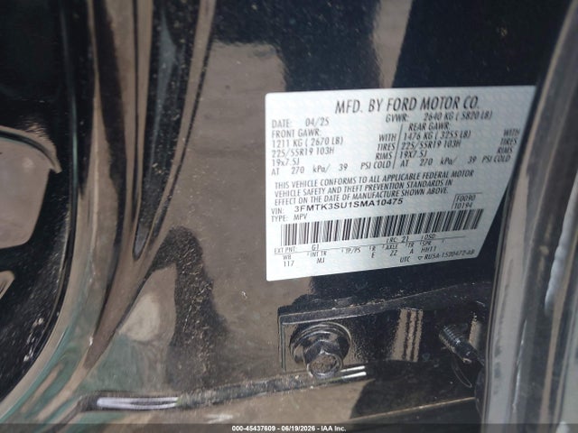 Ford Mustang Mach-e Premium 2025 3FMTK3SU1SMA10475 Image 9