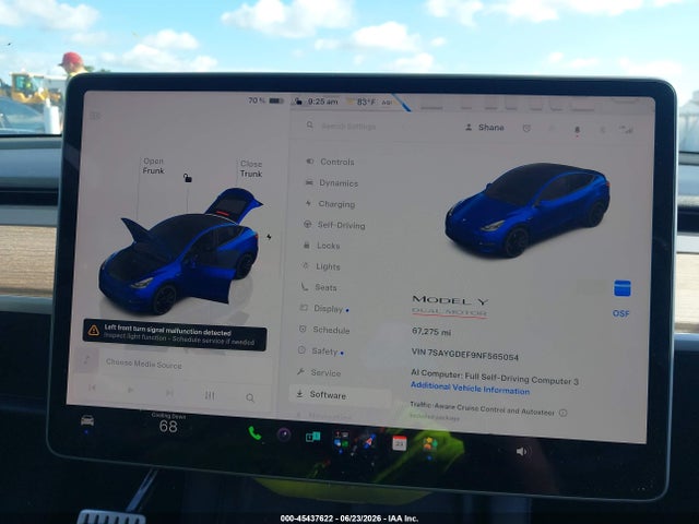 Aukcja sprzedaży 2022 Tesla Model Y Performance Dual Motor All-wheel Drive, vin: 7SAYGDEF9NF565054, numer aukcji: 45437622