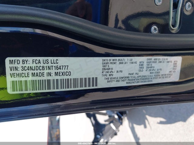 Jeep Compass High Altitude 4x4 2022 3C4NJDCB1NT164777 Image 9