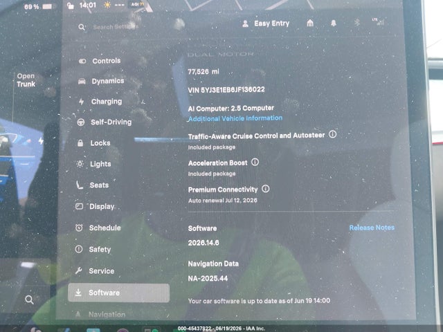Продаж на аукціоні авто 2018 Tesla Model 3 Long Range/performance, vin: 5YJ3E1EB6JF136022, номер лоту: 45437822
