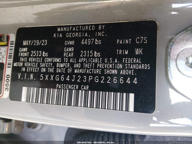 KIA K5 Gt-line 2023 5XXG64J23PG226644 Image 9